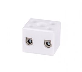 CPO-10A-2P Porcelánová bloková svorka 2P - 6 mm2, s montážním otvorem