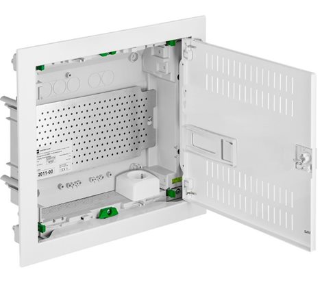 C-BOX MSF 14M Multimediální rozvodnice podomítková IP 30, perforovaná dvířka, 329x358x94 mm 1