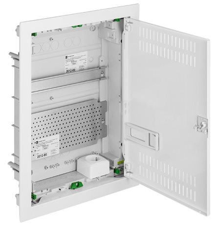 C-BOX MSF 28M Multimediální rozvodnice podomítková IP 30, perforovaná dvířka, 478x358x94 mm 1