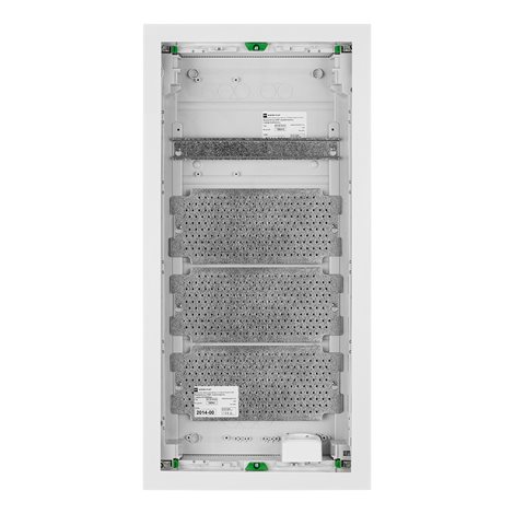 C-BOX N MSF 56M Multimediální rozvodnice nástěnná IP30, perforovaná dvířka, 728x358x94mm 2