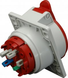 IEB 1653 Zásuvka vestavná bezšroubová 400V, IP44, 16A, 5-pól