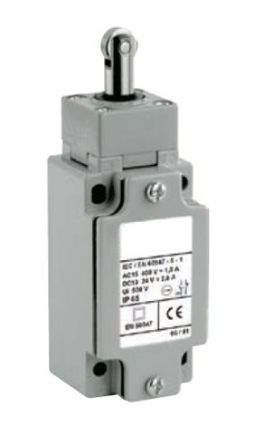 KSBM5E13X11 Koncový spínač kovový s nerezovou kladkou, šířka 40mm 1