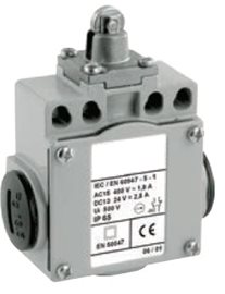 KSDM3F12Z11 Koncový spínač kovový s kovovou kladkou, šířka 50 mm