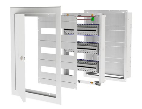 M-BOX P 90/5-18 celoplechová skříň pod omítku 90 modulová 2