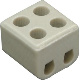 6111-06 Svítidlová spojka keramická 2x4mm