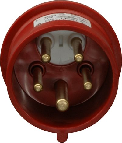 IVNO 3253 Vidlice průmyslová reverzační 400 V, IP 44, 32 A, 5-pól 1