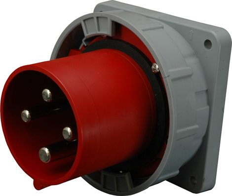 IRRGN 12543 Vestavná přívodka rovná 400 V, IP 67, 125 A, 4-pól