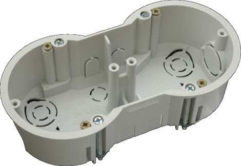 KUP 68LP/2 SK (KP 64/2L) krabice dvoj. do sádrokartonu