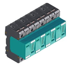 PO I 4 LCF 100kA 280 Přepěťová ochrana PO I 4 LCF 100kA 280V/25kA, modulární, vyměnitelná, B+C+D