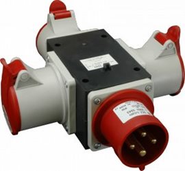 ROP 1643 Roztrojka vstup IRRN 1643, výstup 3x IERN 1643, IP44
