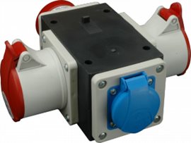 ROP 1653-VZ Roztrojka vstup IRRN 1653, výstup 2x IERN 1653, 1x VZ 16, IP44