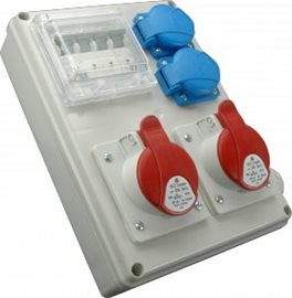 ROS-I 3200 Zásuvková kombinace 2x3243+2x230V jištěná