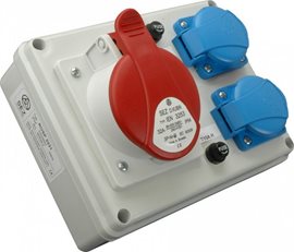 ROSP 3230 Minizásuvková kombinace Praktik-IP54, 1x3243, 2x230V