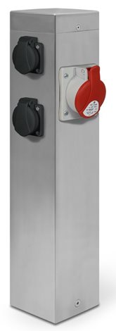 RS-N-16-2-1653 Nerezový energo sloupek 1x1653-400V,2x230V