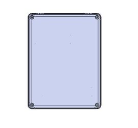 Rosmont Zásuvková skříň - základ, 190x250x65, panty, IP 54