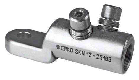 SKN_10-25185/1 Kabelové oko se zatrhávacími šrouby, pocínované, do 6 kV