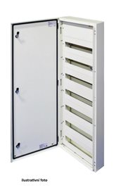 T-BOX 54/3/18 Kovová skříň T-BOX, nástěnná, 54 modulů - 3 řady, IP 65, 600x450x125 mm