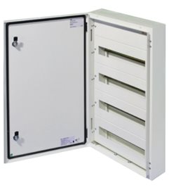 T-BOX 96/4/24 Kovová skříň T-BOX, nástěnná, 96 modulů - 4 řady, IP 65, 750x600x125 mm