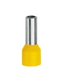 TE_1,5-12/100 Kabelová dutinka lisovací, jednoduchá, izolovaná - žlutá, průřez vodiče 1,5 mm2, 12 mm
