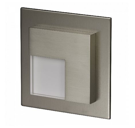 07-321-21 Světlo LED TIMO, pod omítku, do KU krabice, 230Vstř, IP20, NEREZOVÁ OCEL, BÍLÁ 2