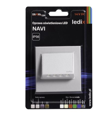 11-111-11 Světlo LED NAVI, na omítku, 14Vss, IP56, HLINÍK, BÍLÁ 5