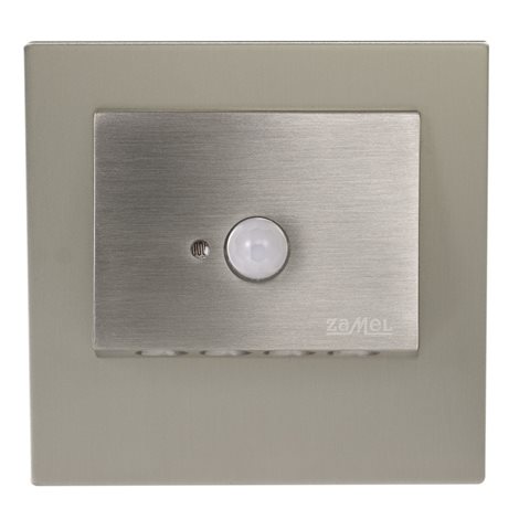 11-226-22 Světlo LED NAVI s čidlem, pod omítku, 230Vstř, IP20, NEREZOVÁ OCEL, TEPLÁ BÍLÁ 1