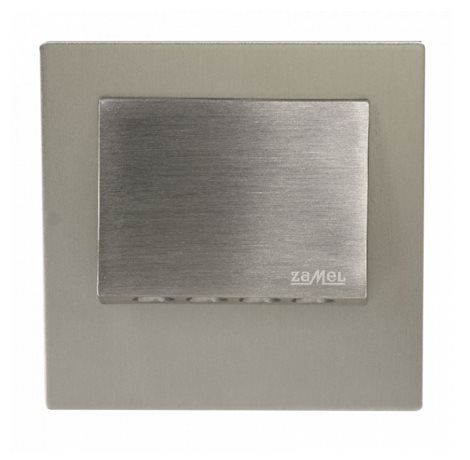 11-321-21 Světlo LED NAVI, pod omítku, do KU krabice, 230Vstř, IP20, NEREZOVÁ OCEL, BÍLÁ 1