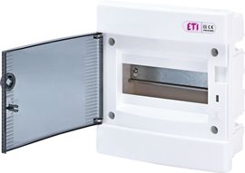 ECM8PT (průhled. dvířka) Rozvodná skříňka pod omítku DIDO-E