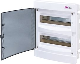 ECM24PT (průhled. dvířka) Rozvodná skříňka pod omítku DIDO-E