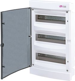 ECM36PT (průhled. dvířka) Rozvodná skříňka pod omítku DIDO-E