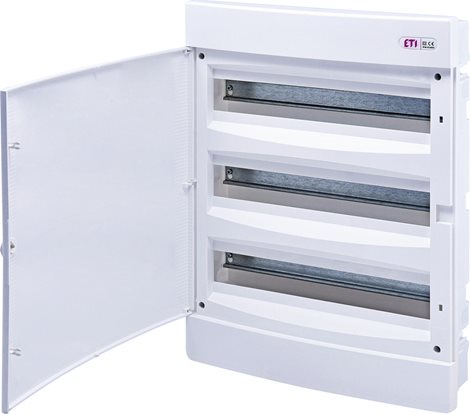 ECM 3x18PO (bílá dvířka) Rozvodná skříňka pod omítku DIDO-E