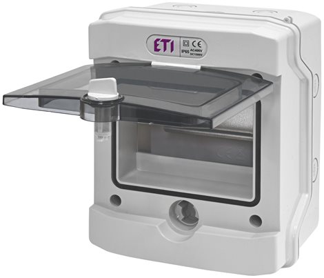 ECH-6G Nástěnná rozvodnice s průhlednými dvířky 1x6 modulů IP65