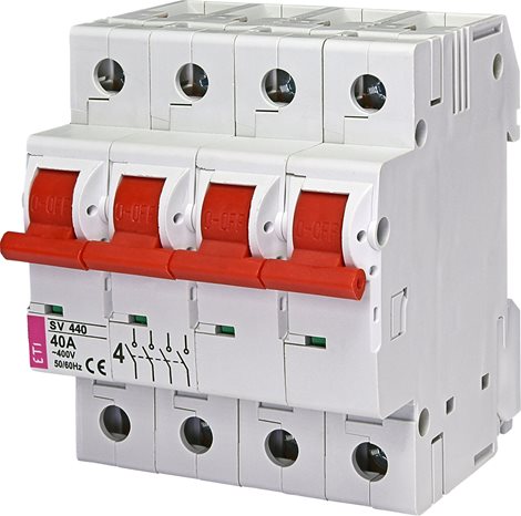 SV440 4P 40A Hlavní vypínač, 4 pól