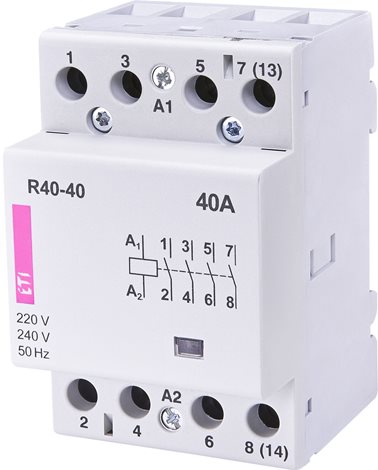 R40-40 230V Modul. stykač 40A, 4 pól, 3modul