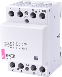RD 40-40-230V AC/DC modulární stykač 4xNO 40A