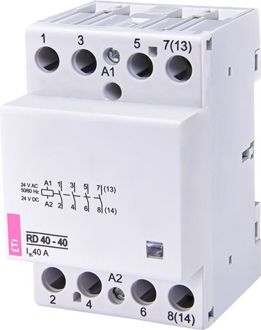 RD 40-40-24V AC/DC modulární stykač