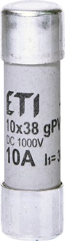 CH10x38 gPV 10A/1000V DC gPV pojistka pro fotovoltaiku