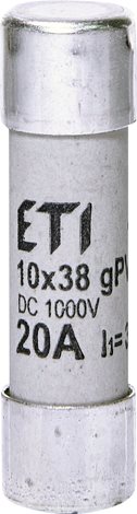 CH10x38 gPV 20A/1000V DC gPV pojistka pro fotovoltaiku