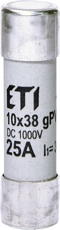 CH10x38 gPV 25A 1000V DC gPV pojistka pro fotovoltaiku