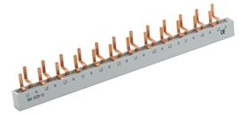 SKN0029/10 3P Propojovací lišta SKN0021/10 3P, 3+N, šířka 12 modulů, In = 63A, S = 10mm², typ konekt