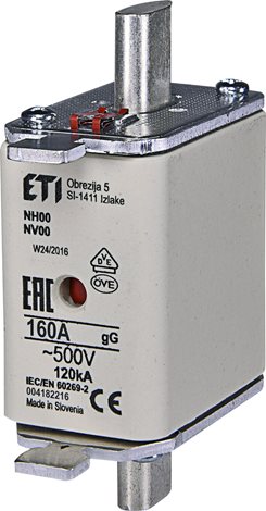 NV00/NH00 gG 160A/500V Nožová pojistka