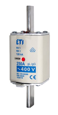 NV1/NH1 gG 250A/400V Nožová pojistka