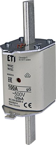 NV2C/NH2C gG 100A/500V Nožová pojistka