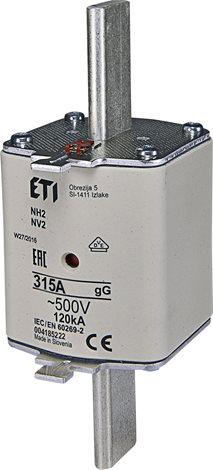 NV2/NH2 gG 315A/500V Nožová pojistka
