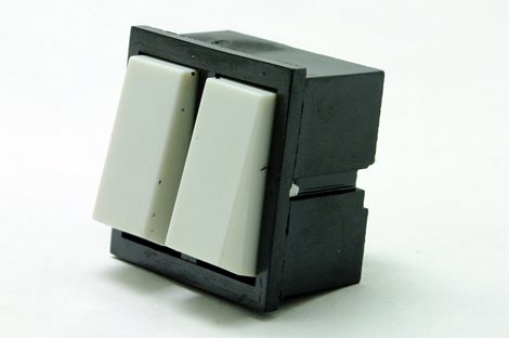 3454-52635 Přepínač dvojitý střídavý vestavný kolébkový 6A/250V 1