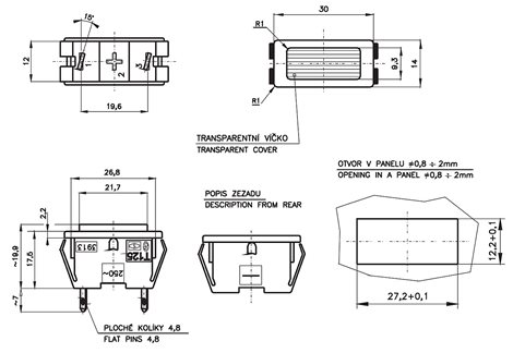3913-2213 NR Svítidlo signální vestavné 220V 2