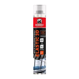 Pružná 3D pěna, pistolová dóza 750ml bílá