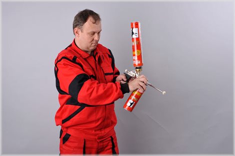 Čistič PUR pěny a NBS pistole 500ml 2