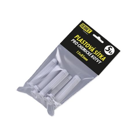 Plastová sítka pro kotvení do dutých materiálů v blistru Ø 15x85mm bal.5ks