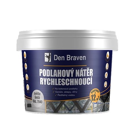 Podlahový nátěr RYCHLESCHNOUCÍ kbelík 4kg šedá
